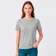 Camiseta Dama Essential Algodón Gris Melange