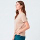 Camiseta Dama Essential Algodón Beige