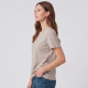 Camiseta Dama Essential Algodón Beige