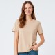 Camiseta Dama Essential Algodón Beige