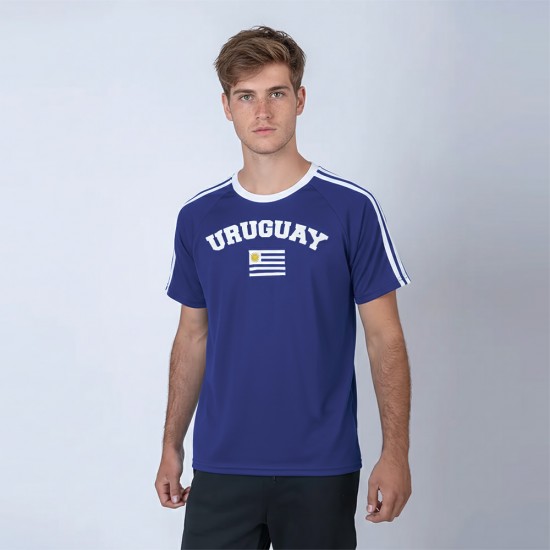Camiseta Bandera Uruguay Azul