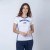 Camiseta Dama Bandera Uruguay Blanco