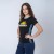 Camiseta Dama Sol Uruguay Negro
