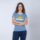 Camiseta Dama Sol Uruguay Celeste