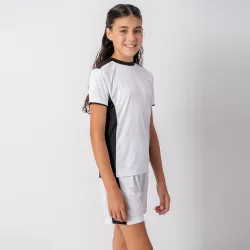 Conjunto Futbol Niño Blanco/Negro