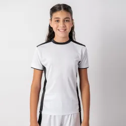 Conjunto Futbol Niño Blanco/Negro