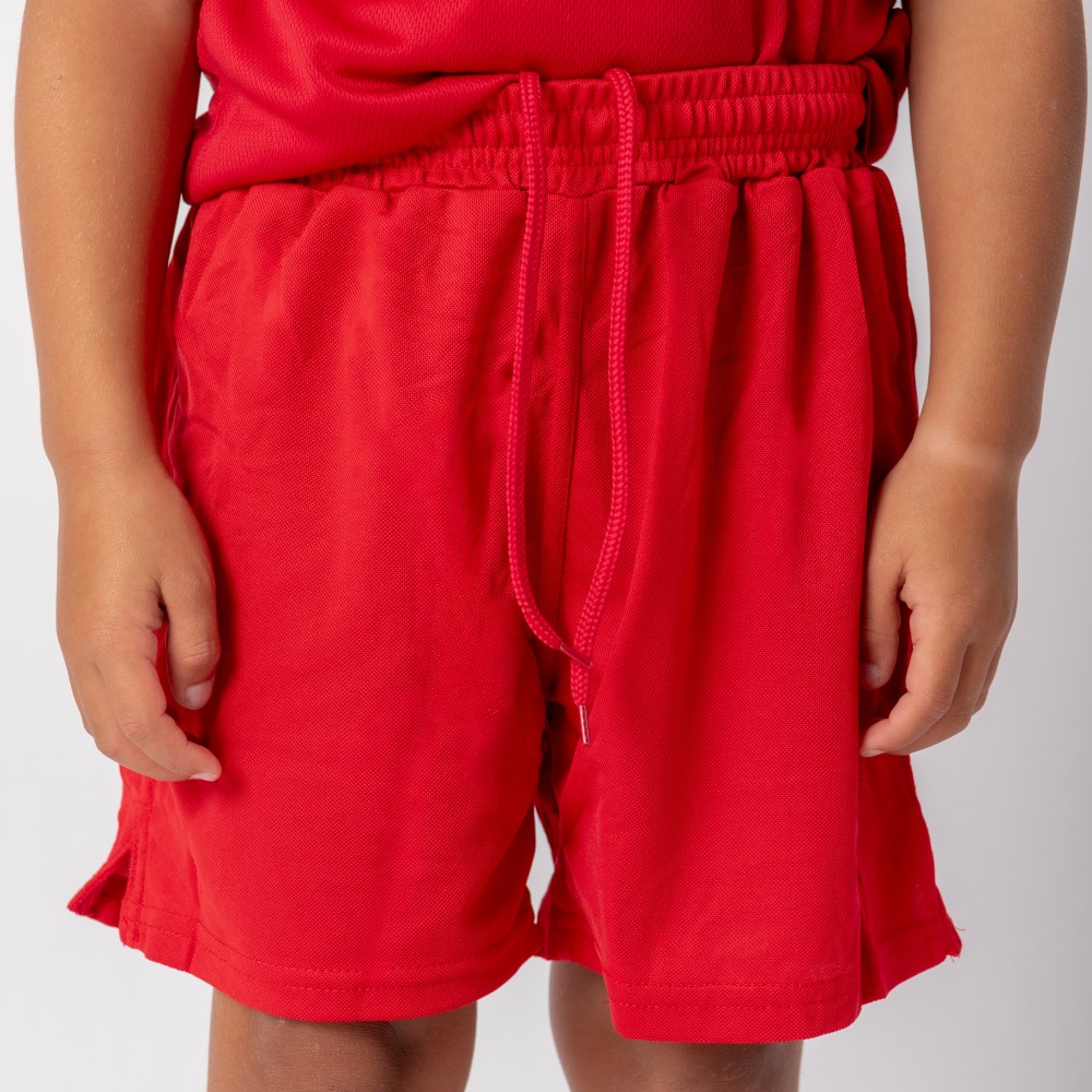 Short de Futbol PRO Niño Rojo