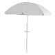 Sombrilla de Playa con Anclaje 2m Blanco