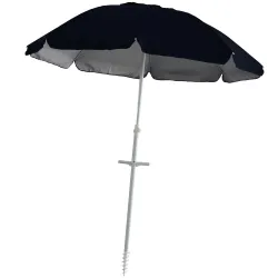 Sombrilla de Playa con Anclaje 2m Negro