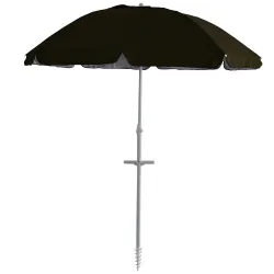 Sombrilla de Playa con Anclaje 2m Negro