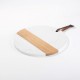 Tabla Combinada Para Grabar Redonda Acacia 30cm
