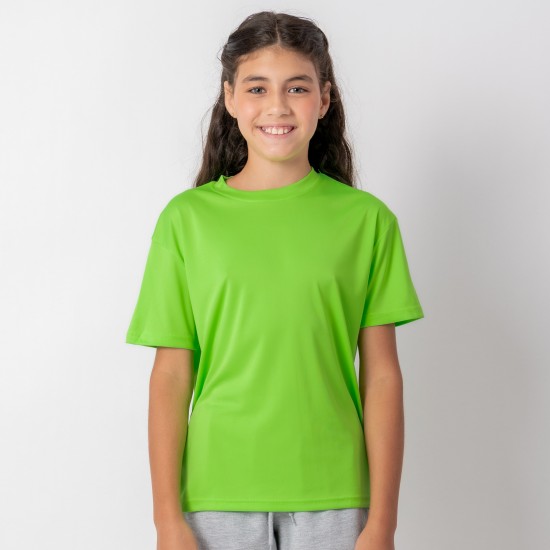 Camiseta Dry Kids Verde Fluo