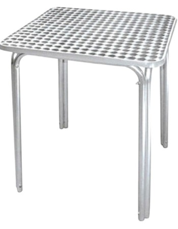 Mesas Aluminio 4 Patas 70 X 70 X 70