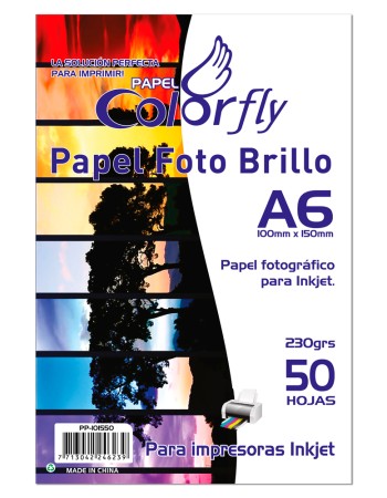 Papel Foto Cf A6 10X15 230Gr 50 Hojas