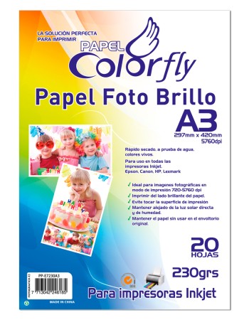 Papel Foto Cf A3 Glossy 230Gr 20 H