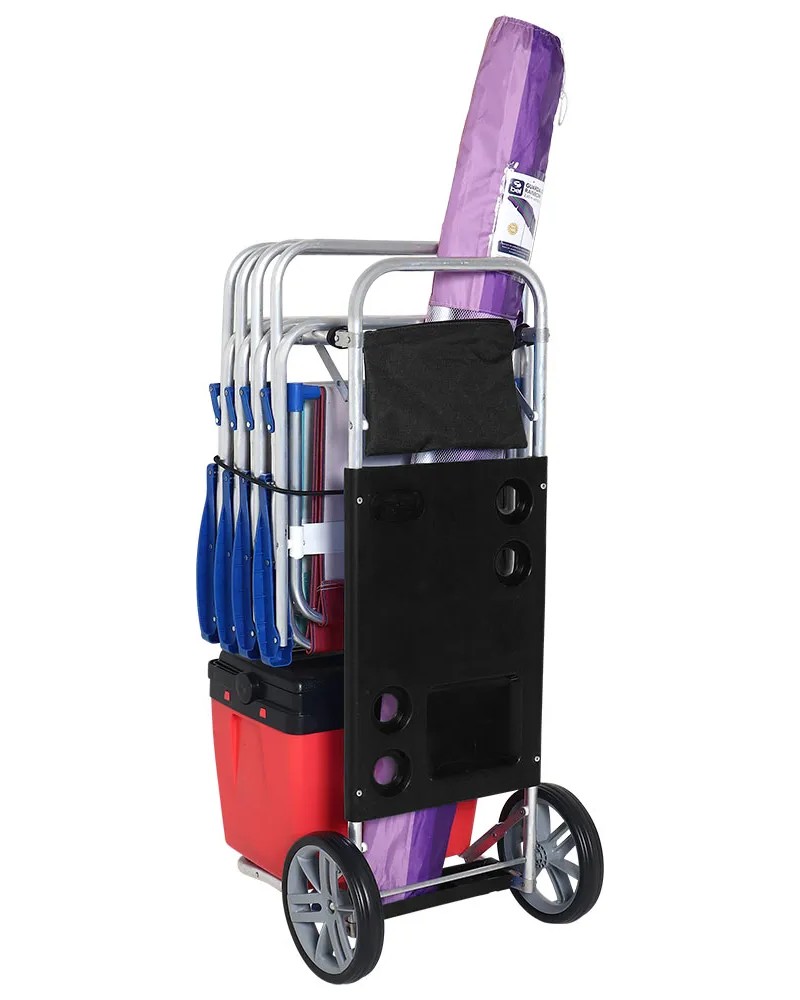 Carro Bel Mesa Playero Plegable Negro