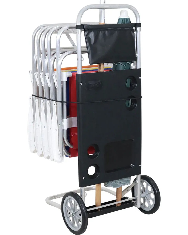 Carro Bel Mesa Playero Plegable Negro