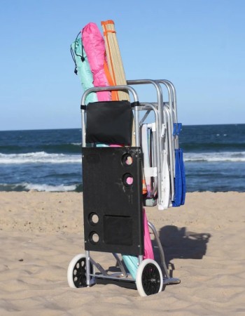 Carro Bel Mesa Playero Plegable Negro