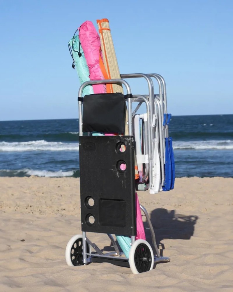 Carro Bel Mesa Playero Plegable Negro