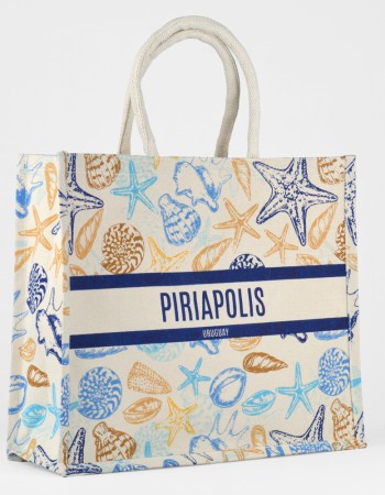 Bolso Yute Deco 42x36x15cm Piriapolis