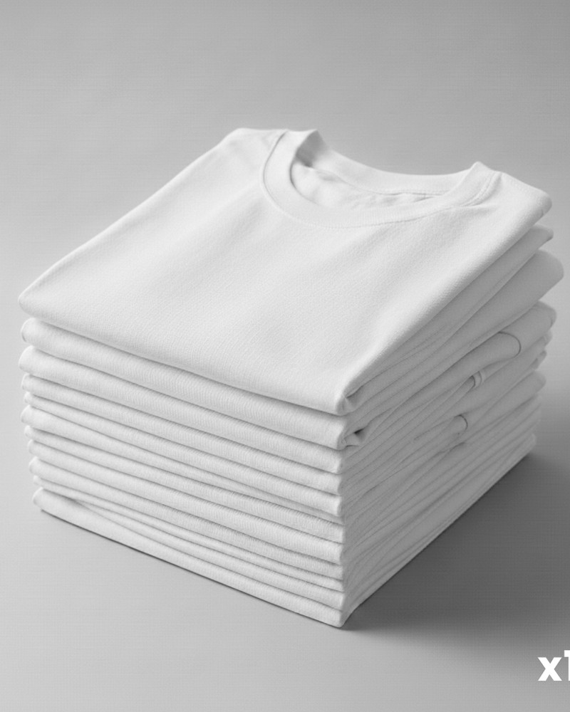 Camiseta Blanca 100% algodón x10