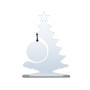 Adorno arbolito navideño sublimable Madera Cristal