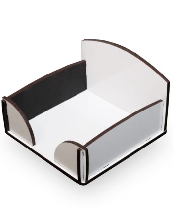 Porta taco de hojas Madera Cristal subl. 8x8