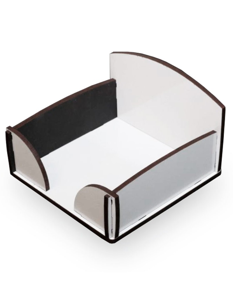 Porta taco de hojas Madera Cristal subl. 8x8