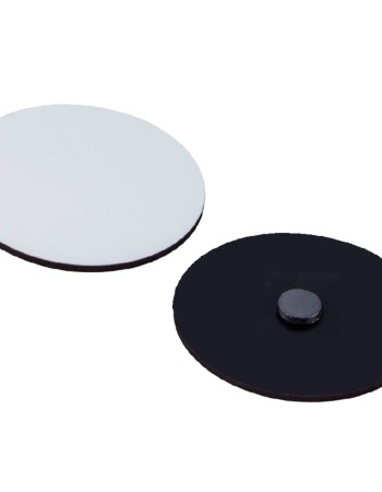 Placa redonda MDF Sub. c/imán 8cm 10 unidades